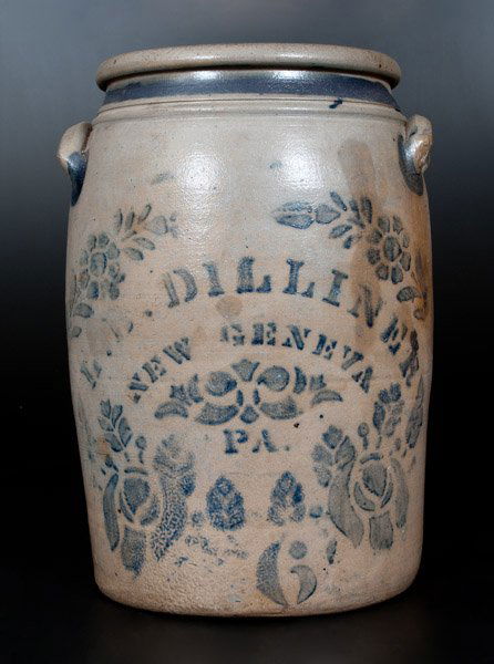 L. B. DILLINER / NEW GENEVA, PA Six-Gallon Stoneware (1 of 1)