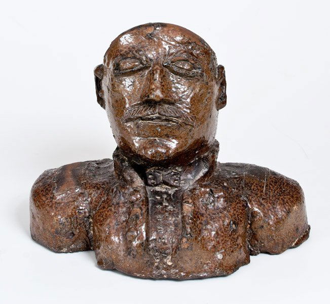 Rare Sewer Tile Stoneware Bust, probably by (1 of 5)