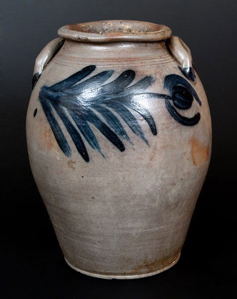 Four-Gallon James River Virginia Stoneware Jar, attrib. (1 of 2)