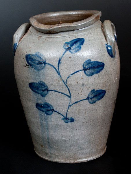 Stoneware Jar w/ Tree-of-Life Design, attrib. Stephen (1 of 2)