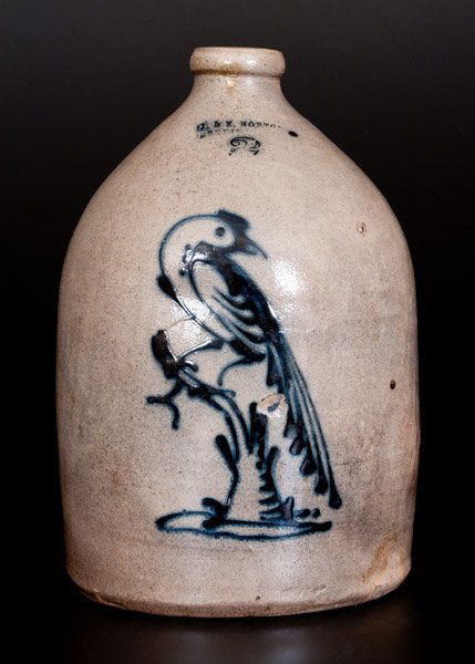 J. & E. NORTON / BENNINGTON, VT Stoneware Jug with (1 of 1)