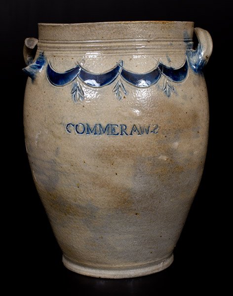 Scarce COMMERAWS / STONEWARE Jar, Thomas Commeraw, (1 of 2)