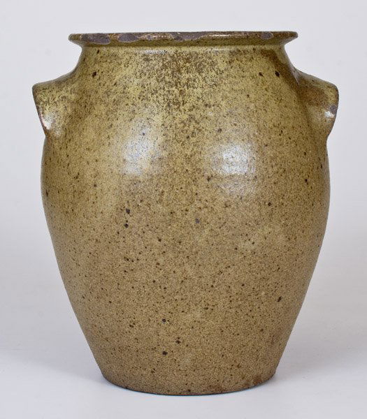 Alkaline-Glazed Stoneware Jar Impressed T R, probably (1 of 3)