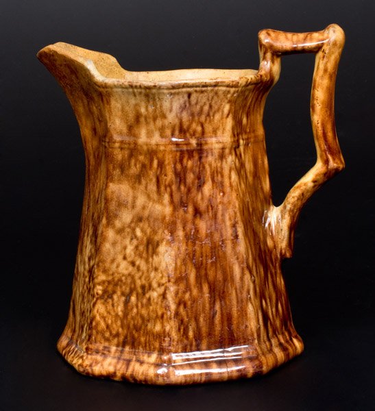 Octagonal JOHN BELL / WAYNESBORO Redware Pitcher (1 of 3)