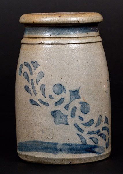 Western PA Stoneware Canning Jar with Stenciled (1 of 1)