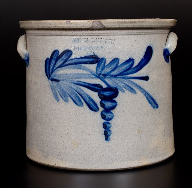 3 Gal. COWDEN & WILCOX / HARRISBURG, PA Stoneware Crock (1 of 1)