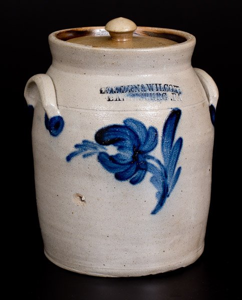 COWDEN & WILCOX / HARRISBURG, PA Stoneware Lidded Jar (1 of 1)