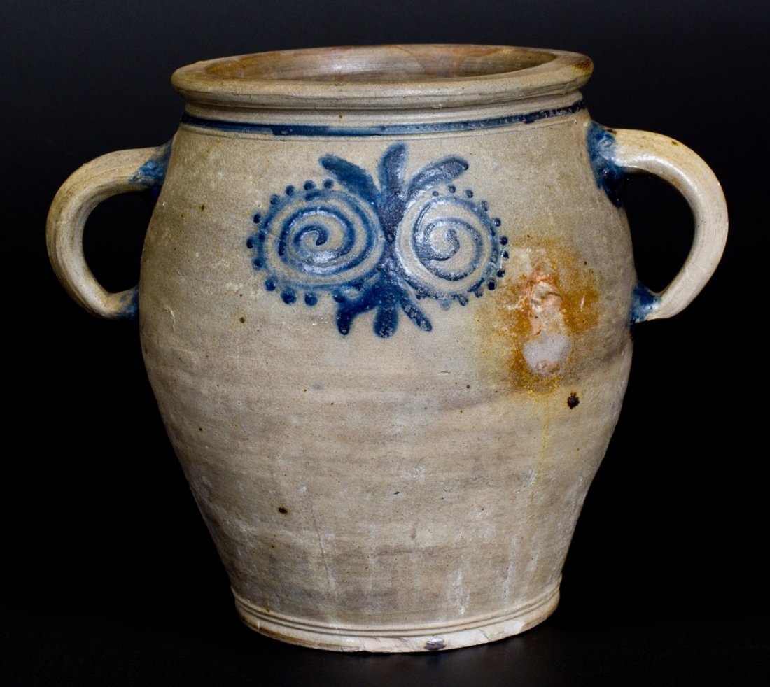 Stoneware Jar with Watchspring Decoration att. Abraham (1 of 3)