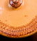 Rare Large-Sized J. BELL Redware Lidded Cake Crock w/ - 6