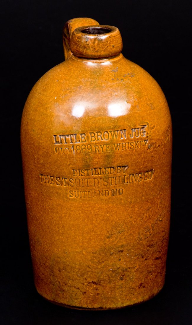 SUITLAND, MD "LITTLE BROWN JUG" Stoneware Advertising (1 of 4)