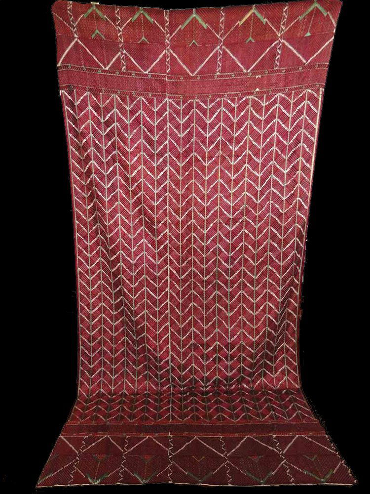 Lehariya Thirma Bagh Phulkari Textile Shawl from Punjab (1 of 10)