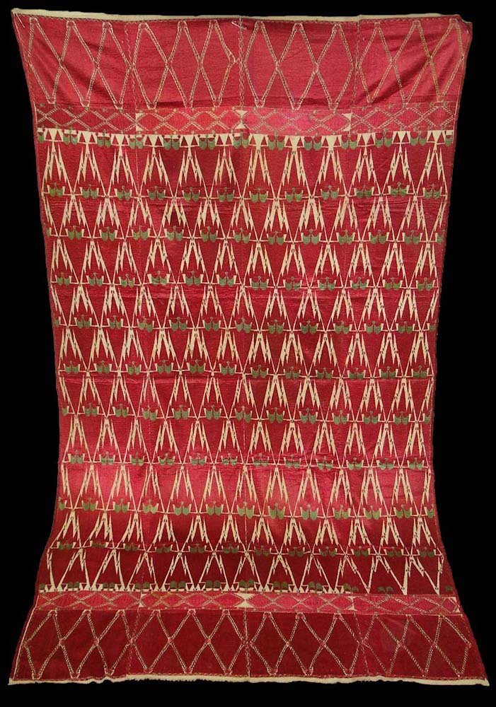 Antique Khanjar Thirma Bagh Phulkari Shawl Punjab India (1 of 15)