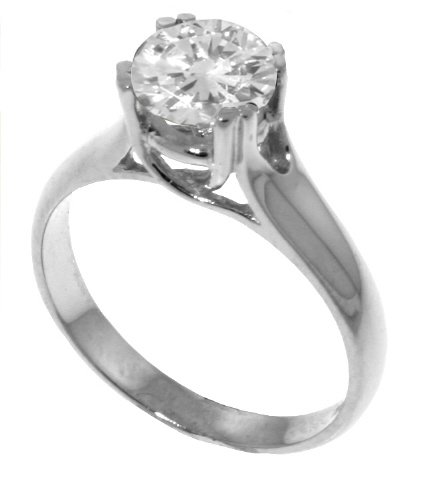 0.75CT J-K SI2 Diamond Solitaire Ring in 14k White Gold: This 14 karat Ring features a 0.75 Carat Natural Diamond. This jewelry piece is shipped in an elegant black jewelry box and is accompanied by an Appraisal Certificate. Retail price: $4526 This item is
