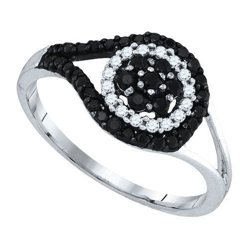 10K White-gold 0.54CTW DIAMOND FASHION RING: 10K White-gold 0.54CTW DIAMOND FASHION RING **|**|** JSC Source: 90003 ; Metal: Gold ; Metal Purity: 10KT ; Ring Size: 7 ; Main Stone: I1-I2 ; Total Carat: 0.54 ; Main Stone Color: H-I Color ; All dia