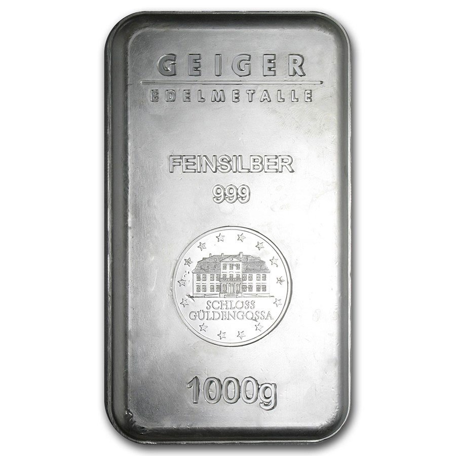 1 kilo Silver Bar - Geiger (Security Series/1000 Gram): 1 kilo Silver Bar - Geiger (Security Series/1000 Gram) **|**|** 1 kilo Silver Bar - Geiger (Security Series/1000 Gram) #27148v2