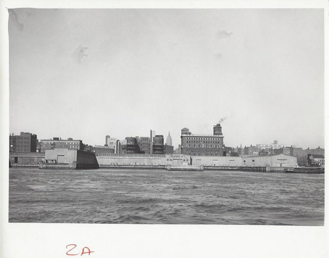 A. Linck, Unpublished NYC Photographs, ca. 1950.: ANTHONY LINCK (1919-2004), Nine (9) unpublished views from the East River of New York City Housing Developments by Anthony Linck. Photos include: The Wald Houses, Tudor City, Gov. Smith Houses, Stuyve