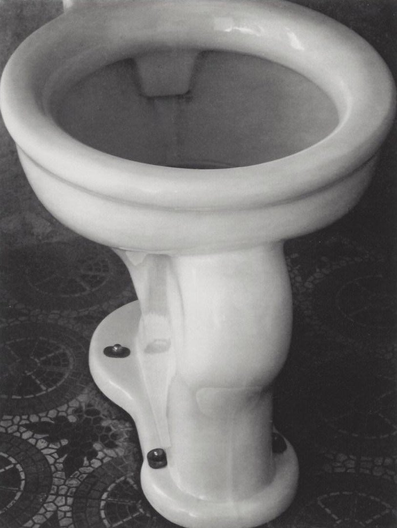 Edward Weston, Excusado (4M), 1925: EDWARD WESTON (1886 - 1958). Excusado (4M), 1925. Photographic print. Press print. Unsigned. Exhibition label: The Lane Collection. MFA, Boston. Photographer: Edward Weston Medium: Photographic print.