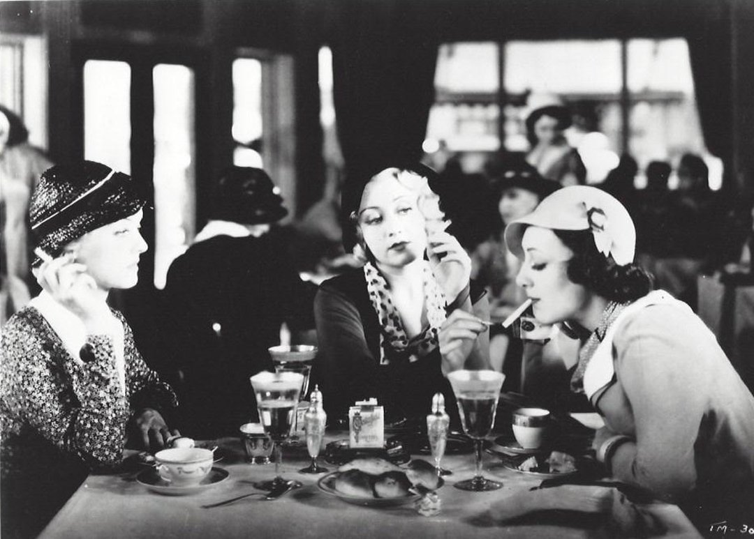 Stills from Films Starring Joan Blondell.: Two (2) black and white stills from films starring actress Joan Blondell. One from "Blonde Crazy" (1931) with co-star James Cagney and one from "Three on a Match" (1932) starring Bette Davis and Ann D