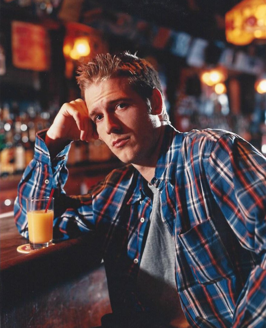 Michael Vartan by Eddie Adams.: Two (2) color photographs of Michael Vartan by Eddie Adams. Original print, 1996. Photographer: Eddie Adams Medium: Silver print. Measurements: 10 x 8