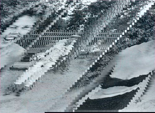 William Klein (American, b. 1928) Moscow-Bikini, 195: William Klein (American, b. 1928) Moscow-Bikini, 1959; Silver gelatin emulsion print (framed); 12 1/4" x 16 3/4" (sight); Provenance: Light, New York