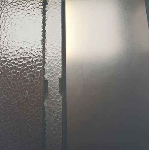 Elisa Sighicelli (Italian, b. 1968) Two works of a: Elisa Sighicelli (Italian, b. 1968) Two works of art: Iceland: Shower Door, 2001; Type C-print on lightbox; 49 1/4" x 49 1/4" x 1 1/2"; Provenance: Gagosian Gallery, Beverly Hills; Window with Blue Sk