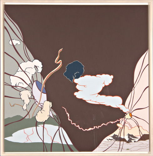 Pablo Vargas Lugo (Mexican, b. 1968) Cross-eyed Vi: Pablo Vargas Lugo (Mexican, b. 1968) Cross-eyed View, 2002; Cut paper (framed); 29 1/4" x 28 3/4"; Exhibition: "International Paper," UCLA Hammer Museum, Los Angeles, January 25 - April 27, 2003; Prov