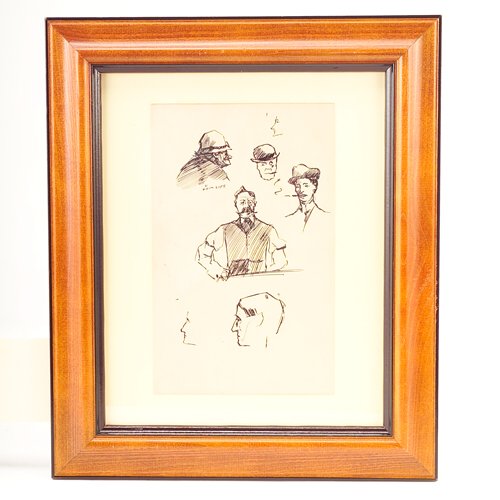 Edward Hopper (American 1882-1967), "Studies from: Edward Hopper (American 1882-1967), "Studies from Life," pen and ink on paper, 8" x 5", unsigned. Provenance: collection of the artist until 1967, to his widow, Jo Hopper, until 1968, to her estate, t