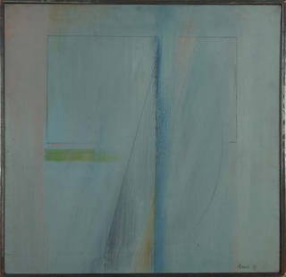 Paul Henry Brach (American, b. 1924) Untitled, 19: Paul Henry Brach (American, b. 1924) Untitled, 1959; Oil on paper on board (framed); Signed and dated; 22 3/4" x 23 1/4"; Provenance: Leo Castelli Gallery, New York; Private Collection, New York