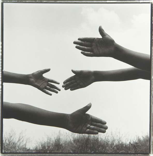 Keith Carter (American, b. 1948) Hands, 1991; Tone: Keith Carter (American, b. 1948) Hands, 1991; Toned gelatin silver print; Signed, dated, titled and numbered 7/50; 20" x 15 7/8" (sheet)