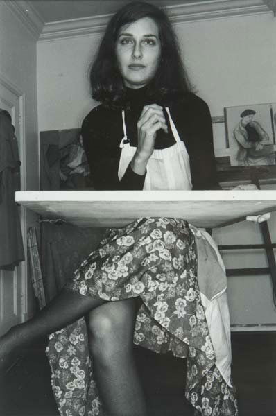 Lee Friedlander (American, b. 1934) Sandra Fisher,: Lee Friedlander (American, b. 1934) Sandra Fisher, 1975; Gelatin silver print; Signed, dated and titled; 14" x 11" (sheet)