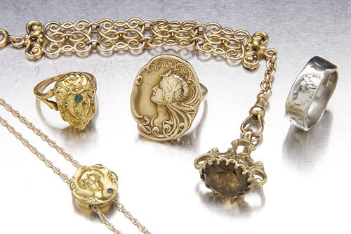 14K, sterling and 9K jewelry in Aesthetic or Art No