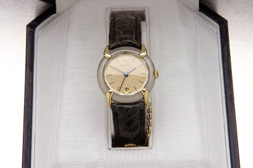 Chaumet lady's watch, stainless steel and gold wit