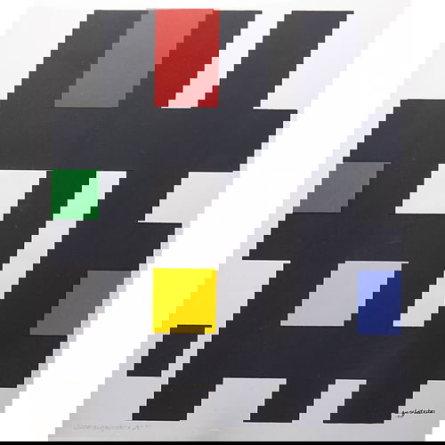 241: Angelo Testa (American 20th c) "Space Projection #: Angelo Testa (American 20th c) "Space Projection #28," 1957, color serigraph on paper, 26" x 22", signed and dated, framed Provenance: estate of the artist.