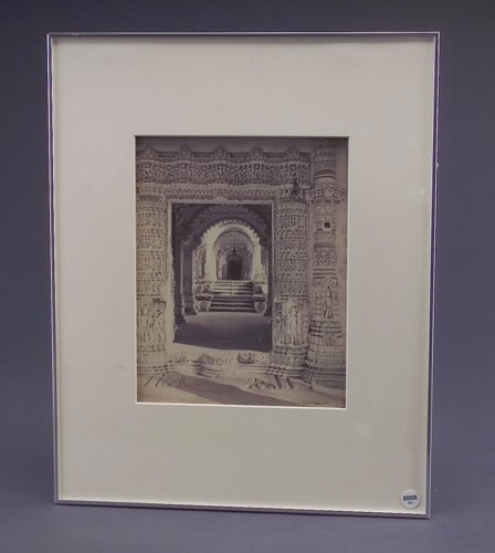 Bourne & Shepherd (Samuel and Charles), Indian Templ: Bourne & Shepherd (Samuel and Charles), Indian Temple, c. 1870, albumen print, 11 1/4" x 8 7/8" (sight), signed in plate Bourne & Shepherd 2236, framed