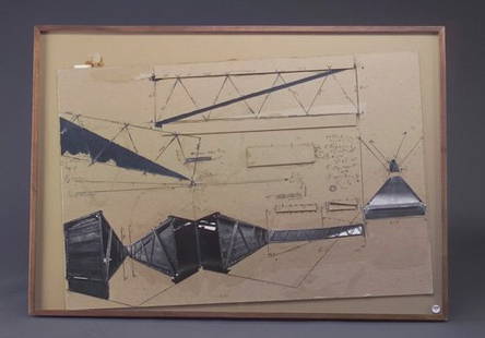 Siah Armajani, Notations on 4th, 1975, silver gela: Siah Armajani, Notations on 4th, 1975, silver gelatin emulsion print with pen and ink and pencil and chip board collage on board, 24" x 35 7/8", framed