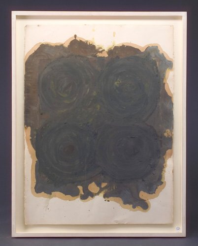 Bill Jensen, Drawing for Heavy Painting, 1972, oil: Bill Jensen, Drawing for Heavy Painting, 1972, oil on paper, 30" x 22", signed, dated and titled on verso, framed