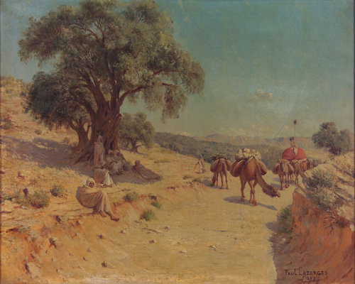 Paul Lazerges (French 1845-1902) Orientalist Landsc