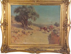 Paul Lazerges (French 1845-1902) Orientalist Landsc - 2