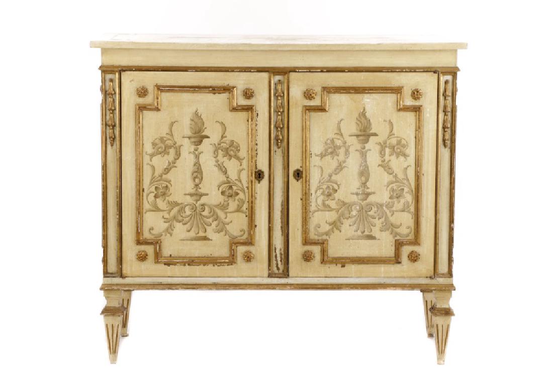 Italian Hollywood Regency Style Painted Commode (1 of 10)