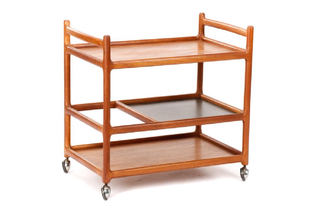 Johannes Andersen Mid-Century Danish Teak Bar Cart (1 of 6)