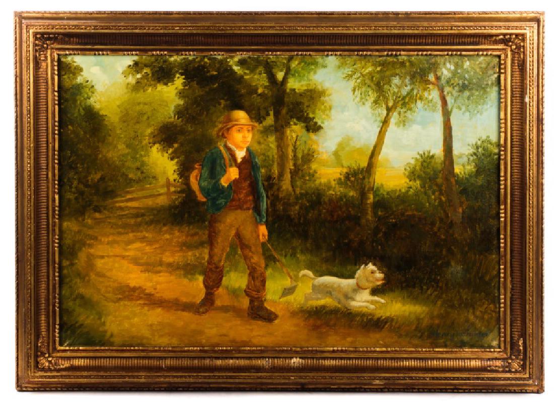 American School, "Forest Jaunt", Signed O/C (1 of 8)