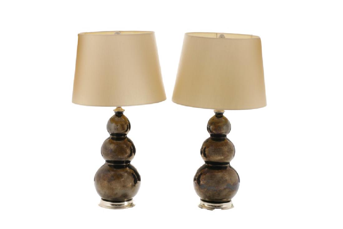 Pair, Christopher Spitzmiller Three Ball Lamps (1 of 9)