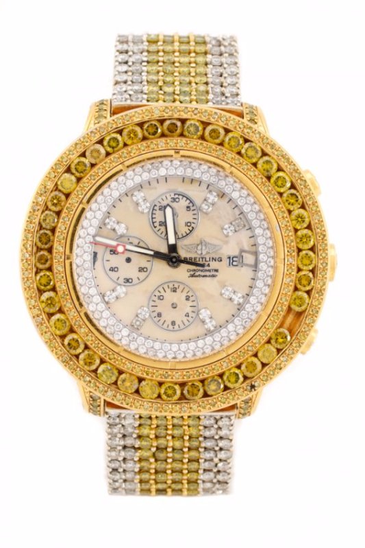 Breitling Super Avenger Yellow Diamond Bezel (1 of 7)
