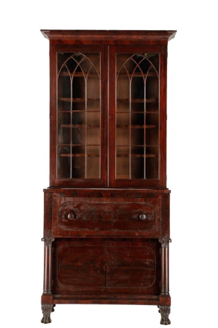 Mahogany American Empire Style Secretary (1 of 10)