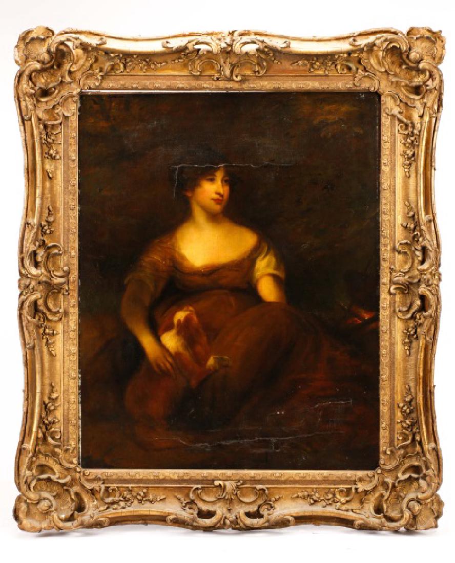 Circle of John Hoppner, "Portrait of a Lady", Oil (1 of 11)