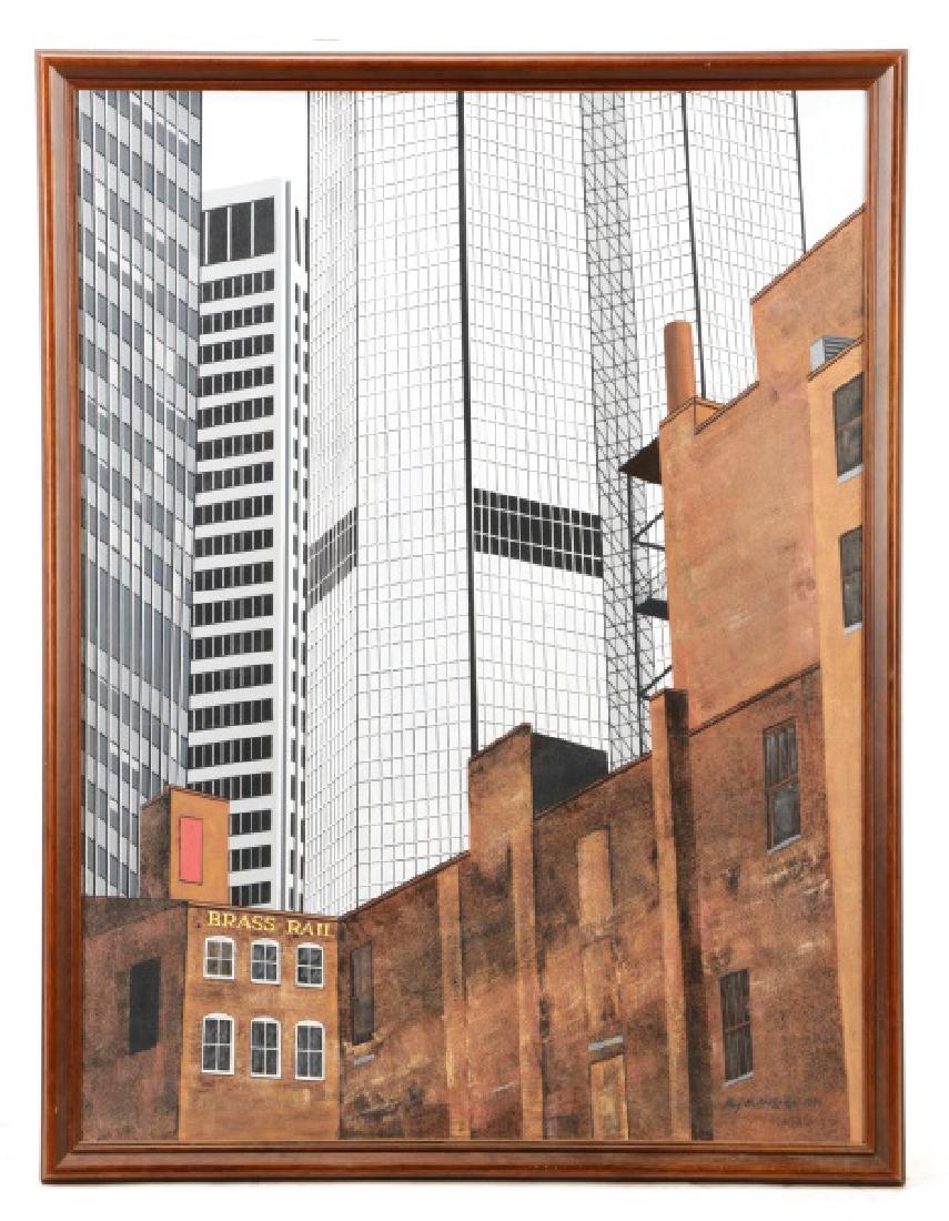 Roy Ahlgren, "Brass Rail"-1991, Acrylic on Canvas (1 of 10)