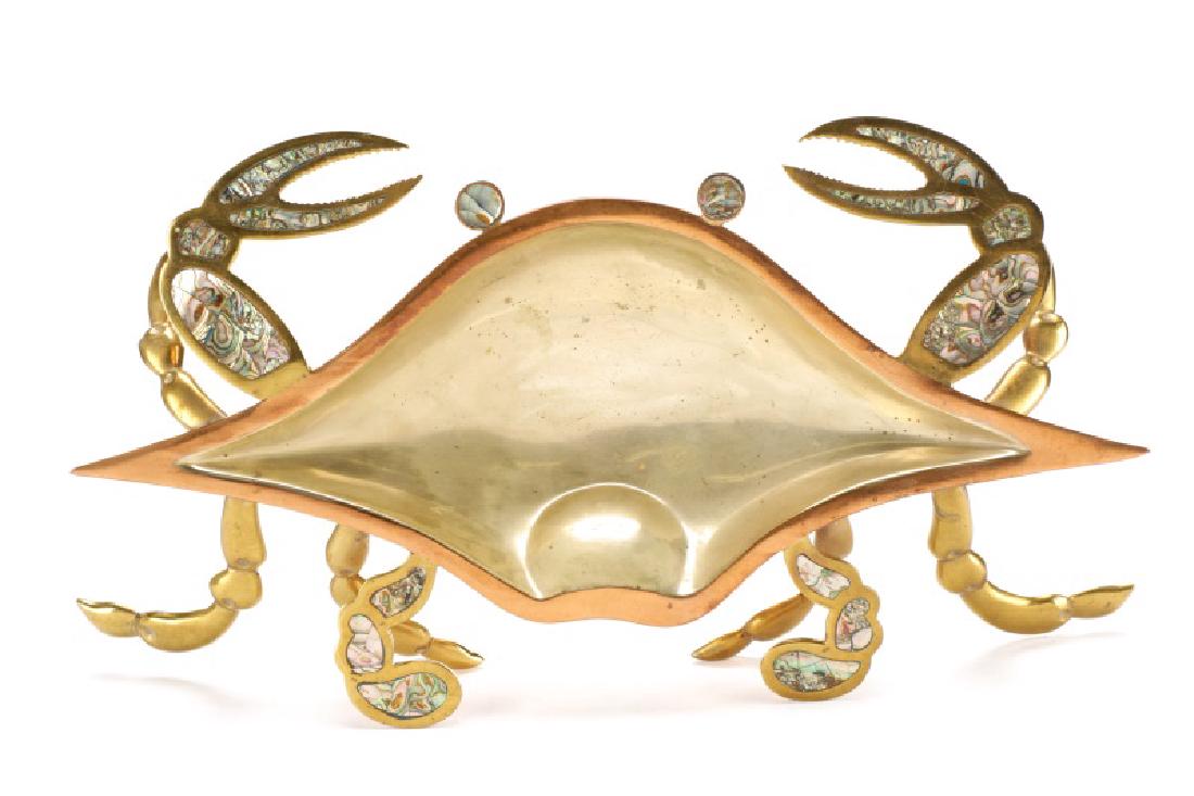 Mexican Brass, Copper, and Abalone Crab Dish (1 of 10)