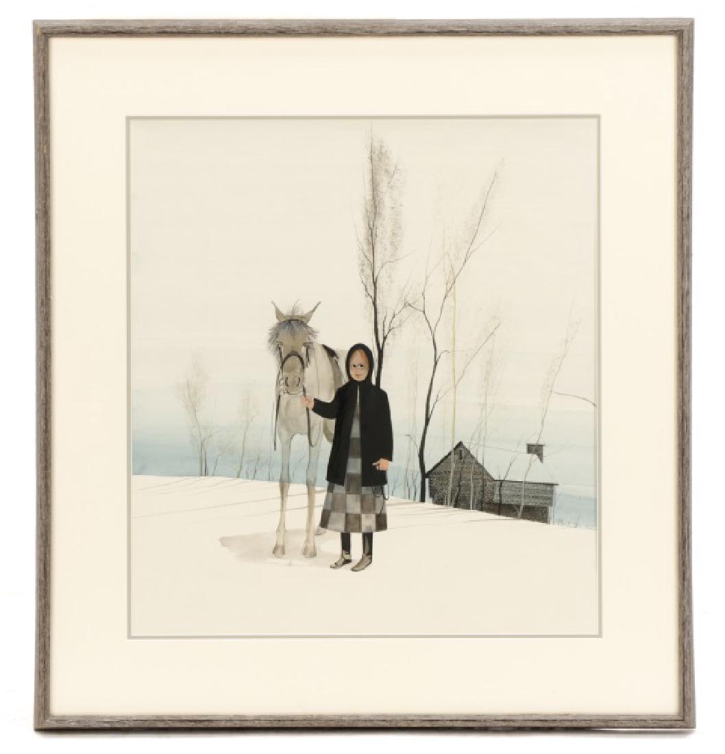 Patricia Buckley Moss, "Woman and Horse"-1973 (1 of 8)