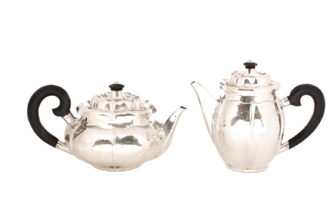 Silver Teapot & Coffee Pot, Manner of Sanborns (1 of 1)