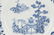 Pair Chinese Export Blue & White Porcelain Plates - 2
